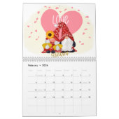 Gnome Kalender jedes Jahr Niedlicher Adorable Fun (Feb 2026)