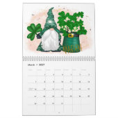 Gnome Kalender jedes Jahr Niedlicher Adorable Fun (Mär 2027)