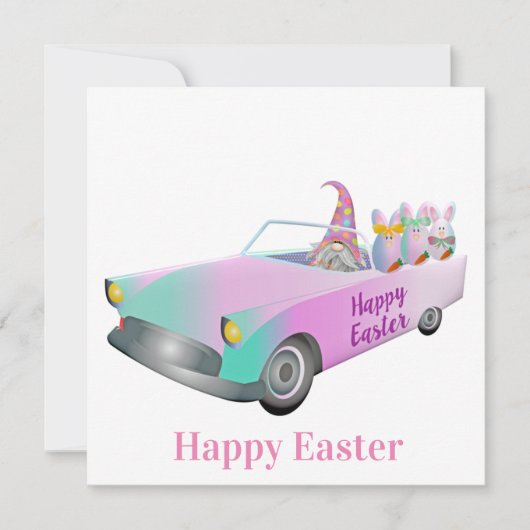 Gnome-Karte für Ostern Karte (Vorderseite)