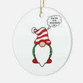 Gnome Keramik Ornament (Links)