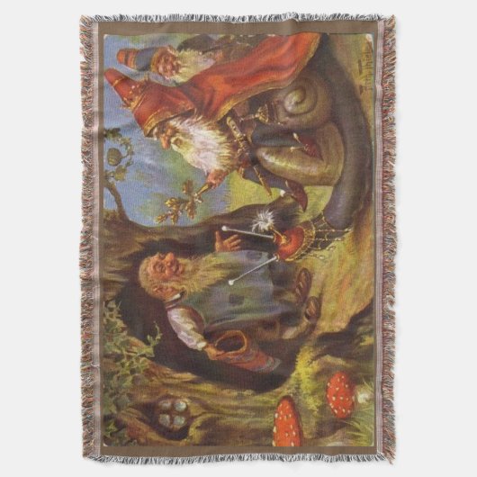 Gnome King Cosy Throw Blanket Decke (Vorderseite Vertikal)