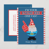 Gnome-Klassenzimmer-Valentinsgruß Feiertagspostkarte (Vorne/Hinten)