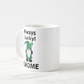 Gnome Kleeblatt Lucky St Patricks Day Gnome Kaffeetasse (Vorderseite Links)