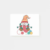 Gnome Knitting Niedlich Knitter Geschenk Nordic Gn Post-it Klebezettel (Vorderseite)