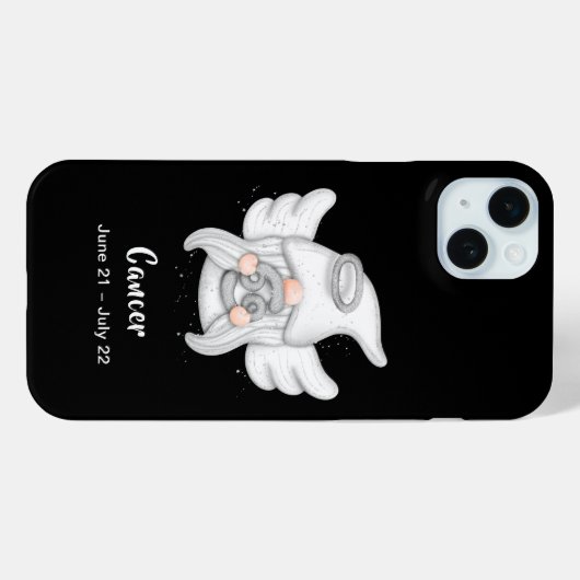 Gnome Krebs Astrologie Sign Angel Case-Mate iPhone Hülle (Rückseite (Horizontal))