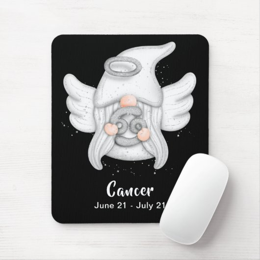 Gnome Krebs Astrologie Signieren Angel Maus Pad Mousepad (Mit Mouse)