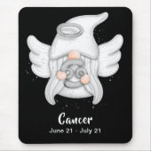 Gnome Krebs Astrologie Signieren Angel Maus Pad Mousepad (Vorne)