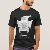 Gnome Krebs Zodiac Astrologie Signatur Angel Unise T-Shirt (Vorderseite)
