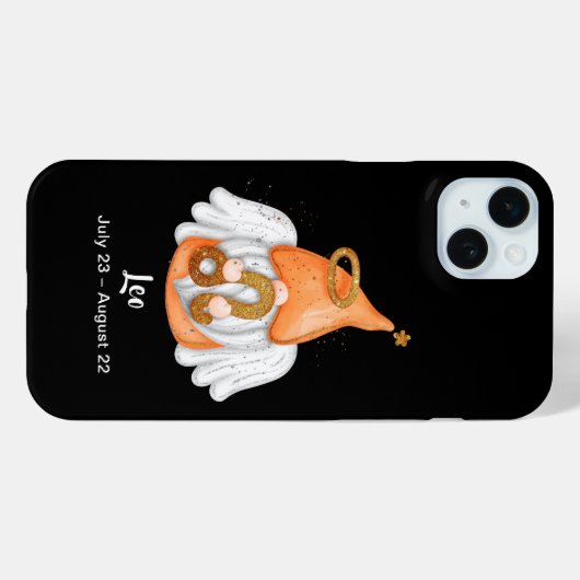 Gnome Leo Astrologie Sign Angel Case-Mate iPhone Hülle (Rückseite (Horizontal))