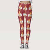 Gnome Leo Astrologie Signature Angel Leggings (Vorderseite)