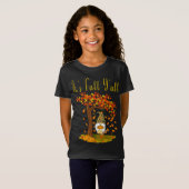 Gnome Leopard Fall Pumpkins Niedlich Es ist Fall Y T-Shirt (Vorne ganz)