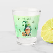 Gnome Leprechaun Pot of Gold St Patricks Day Schnapsglas (Vorderseite)