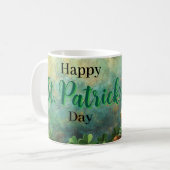 Gnome Leprechaun und Pot of Gold St Patrick's Day Kaffeetasse (Vorderseite Links)