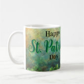Gnome Leprechaun und Pot of Gold St Patrick's Day Kaffeetasse (Links)