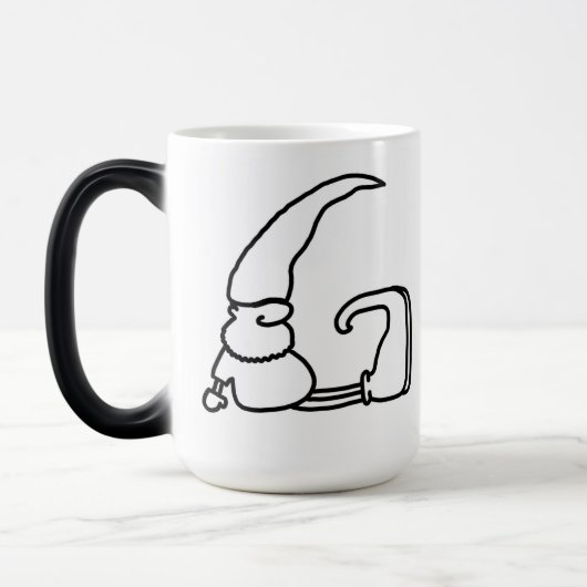 Gnome Letter "G" Morphing Tasse (Links)