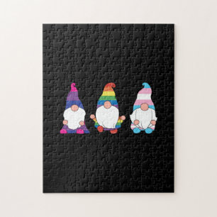 Gnome LGBTQ Bisexuelle Transsexuelle Allianz Puzzle