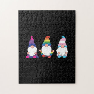Gnome LGBTQ Bisexuelle Transsexuelle Allianz Puzzle