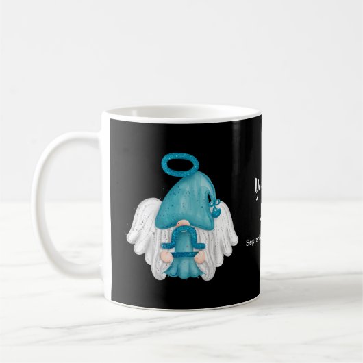 Gnome Libra Astrologie Signieren Engel Ihren Namen Kaffeetasse (Links)
