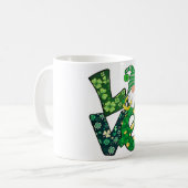 Gnome Liebe Funny St Patricks Day Kaffeetasse (Vorderseite Links)