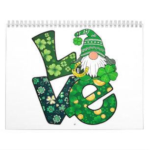 Gnome Liebe Funny St Patricks Day Kalender
