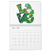 Gnome Liebe Funny St Patricks Day Kalender (Mär 2027)