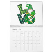 Gnome Liebe Funny St Patricks Day Kalender (Feb 2027)