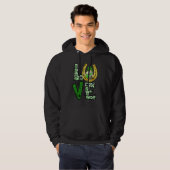 Gnome Liebe St. Patrick's Day Leopard Buffalo Kari Hoodie (Vorne ganz)