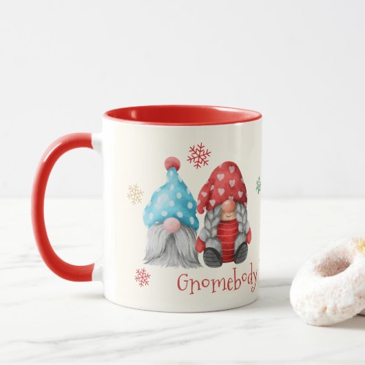 Gnome Lieben, die ich mag, Tasse (Mit Donut)