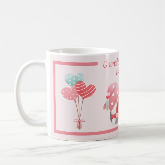 Gnome Lieben Sie wie ich - Gnome Couple Kaffeetasse (Links)