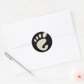GNOME - Linux - OSS FSF Runder Aufkleber (Umschlag)