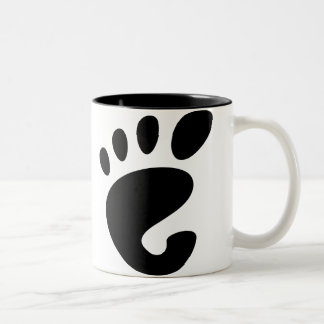 Gnome - Linux - OSS FSF Zweifarbige Tasse