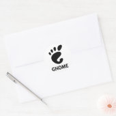 GNOME-Logo Runder Aufkleber (Umschlag)