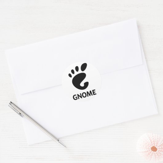 GNOME-Logo Runder Aufkleber (Umschlag)