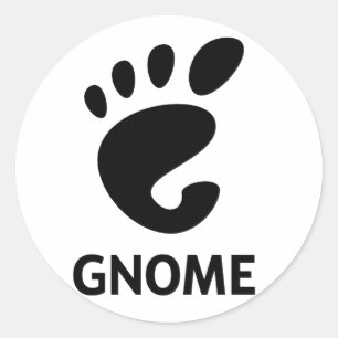 GNOME-Logo Runder Aufkleber