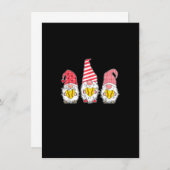 Gnome Love Softball Heart Leopard Einladung (Vorne/Hinten)