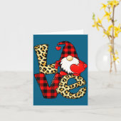 Gnome Love Valentine Gnomes Valentines Day Men Wom Karte (Gelbe Blume)