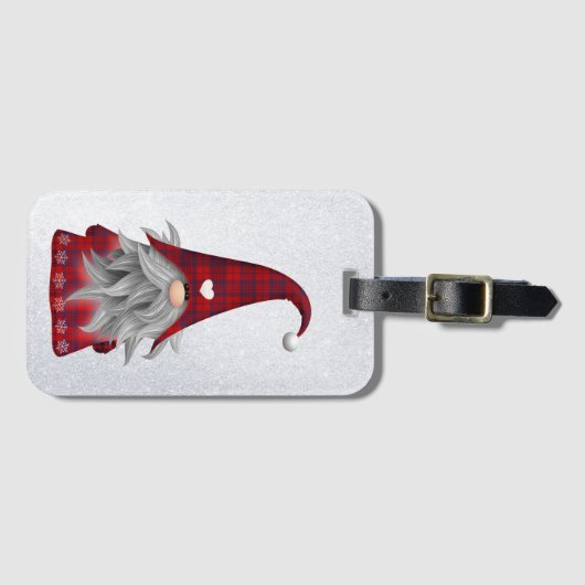 Gnome Luggage Tag Gepäckanhänger (Vorderseite (Horizontal))