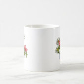 Gnome-Mädchen-Sammeln-Blumen, Fanstasy Kunst Kaffeetasse (Mittel)