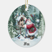 Gnome - Merry Christmas Across The Miles Ornament (Links)