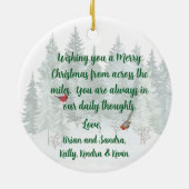 Gnome - Merry Christmas Across The Miles Ornament (Hinten)