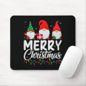 Gnome Merry Christmas Pajamas Matching Family Grou Mousepad (Mit Mouse)