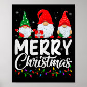 Gnome Merry Christmas Pajamas Matching Family Grou Poster (Vorne)