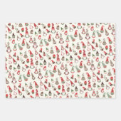 Gnome Merry Little Christmas Geschenkpapier Set (Vorderseite)
