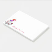 Gnome mit Bike Christmas Post-it® Notes Post-it Klebezettel (angewinkelt)