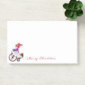 Gnome mit Bike Christmas Post-it® Notes Post-it Klebezettel (Büro)