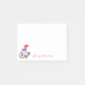 Gnome mit Bike Christmas Post-it® Notes Post-it Klebezettel (Vorderseite)