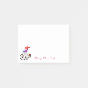 Gnome mit Bike Christmas Post-it® Notes Post-it Klebezettel