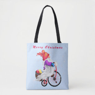Gnome mit Bike Weihnachtsgebäck Tasche