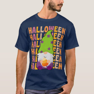 Gnome mit Candy 70er 80er Retro Vintag Style Hallo T-Shirt
