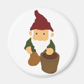 Gnome mit Eimer Magnet (Vorne)